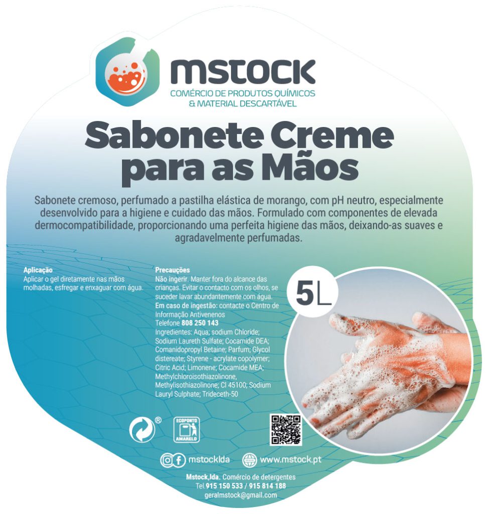 Sabonete Creme para as Mãos - Mstock